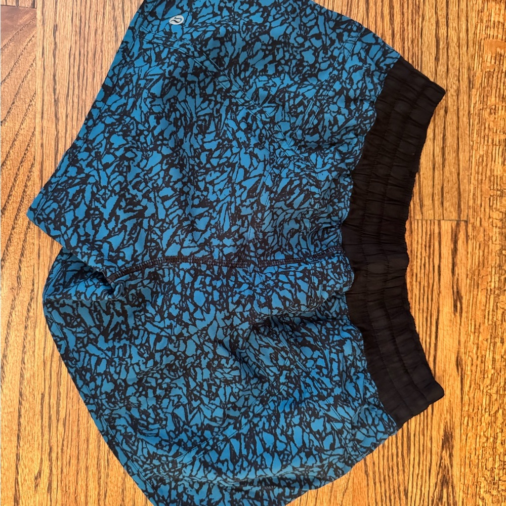 lululemon athletica Blue and Black Athletic Shorts
